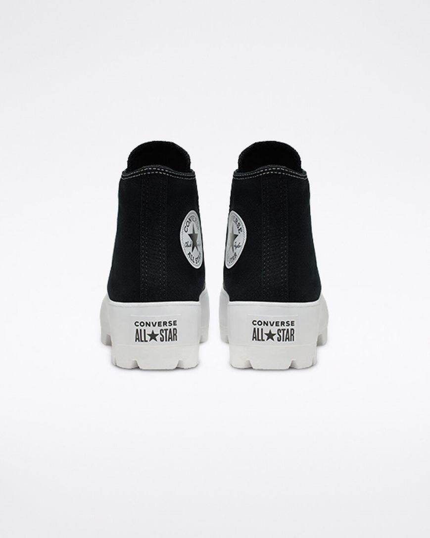 Women's Converse Chuck Taylor All Star Lugged High Top Shoes Black / White / Black | AU 6405EZ